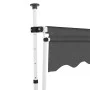 Retractable manual awning in anthracite color, 200 cm. by , Awnings - Ref: Foro24-143688, Price: 70,75 €, Discount: %