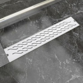Wellenförmiger linearer Duschablauf aus Edelstahl 630 x 140 mm von vidaXL, Abflüsse - Ref: Foro24-142184, Preis: 45,05 €, Rab...
