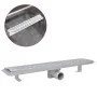Desagüe de ducha lineal ondulado acero inoxidable 630x140 mm de vidaXL, Desagües - Ref: Foro24-142184, Precio: 44,32 €, Descu...