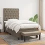 Box spring bed with taupe gray fabric mattress 80x200 cm by , Beds and slatted bases - Ref: Foro24-3136793, Price: 420,28 €, ...