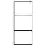 Shower screen with ESG glass and black aluminum shelf 90x195 cm by , Shower walls and screens - Ref: Foro24-3185459, Price: 2...