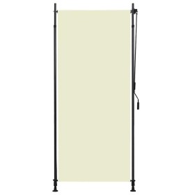 Estor enrollable de exterior color crema 100x270 cm