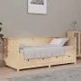 Solid pine wood sofa bed 100x200 cm by , Beds and slatted bases - Ref: Foro24-820896, Price: 286,39 €, Discount: %