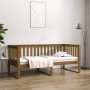 Sofá cama madera maciza de pino marrón miel 100x200 cm de , Camas y somieres - Ref: Foro24-820889, Precio: 143,32 €, Descuent...