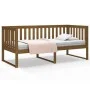Sofá cama madera maciza de pino marrón miel 100x200 cm de , Camas y somieres - Ref: Foro24-820889, Precio: 141,53 €, Descuent...