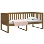 Sofá cama madera maciza de pino marrón miel 100x200 cm de , Camas y somieres - Ref: Foro24-820889, Precio: 141,53 €, Descuent...