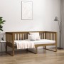 Sofá cama madera maciza de pino marrón miel 100x200 cm de , Camas y somieres - Ref: Foro24-820889, Precio: 143,32 €, Descuent...