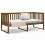 Sofá cama madera maciza de pino marrón miel 100x200 cm de , Camas y somieres - Ref: Foro24-820889, Precio: 143,32 €, Descuent...