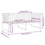 Sofá cama madera maciza de pino marrón miel 100x200 cm de , Camas y somieres - Ref: Foro24-820889, Precio: 143,32 €, Descuent...
