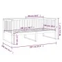 Solid pine wood sofa bed honey brown 100x200 cm by , Beds and slatted bases - Ref: Foro24-820889, Price: 141,53 €, Discount: %