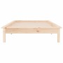Bed frame with LED solid wood 90x200 cm by , Beds and slatted bases - Ref: Foro24-820591, Price: 104,04 €, Discount: %