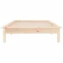 Bed frame with LED solid wood 90x200 cm by , Beds and slatted bases - Ref: Foro24-820591, Price: 102,72 €, Discount: %