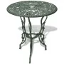 Mesa y sillas bistró de jardín 3 piezas aluminio fundido verde de vidaXL, Conjuntos de jardín - Ref: Foro24-42164, Precio: 18...