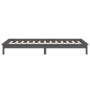 Estructura de cama con LED madera maciza gris 90x200 cm de , Camas y somieres - Ref: Foro24-820593, Precio: 121,79 €, Descuen...