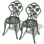 Garten-Bistrotisch und Stühle 3 Stück grüner Aluminiumguss von vidaXL, Gartensets - Ref: Foro24-42164, Preis: 188,12 €, Rabat...