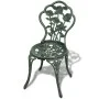 Garden bistro table and chairs 3 pieces green cast aluminum by vidaXL, Garden sets - Ref: Foro24-42164, Price: 185,21 €, Disc...