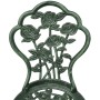 Mesa y sillas bistró de jardín 3 piezas aluminio fundido verde de vidaXL, Conjuntos de jardín - Ref: Foro24-42164, Precio: 18...