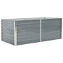 Gray galvanized steel elevated planter 160x80x45 cm by , Pots and planters - Ref: Foro24-47011, Price: 56,37 €, Discount: %