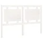 Solid white pine wood bed headboard 145.5x4x100 cm by , Headboards and footboards - Ref: Foro24-817941, Price: 65,59 €, Disco...