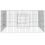 Galvanized iron rabbit cage 110x110x55 cm by , Cages and habitats for small animals - Ref: Foro24-171562, Price: 38,79 €, Dis...