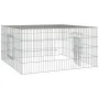 Galvanized iron rabbit cage 110x110x55 cm by , Cages and habitats for small animals - Ref: Foro24-171562, Price: 38,79 €, Dis...