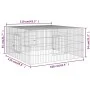 Galvanized iron rabbit cage 110x110x55 cm by , Cages and habitats for small animals - Ref: Foro24-171562, Price: 38,79 €, Dis...