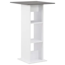 Weißer und anthrazitgrauer hoher Küchentisch 60x60x110 cm von , Küchen- und Esstische - Ref: Foro24-280210, Preis: 68,43 €, R...