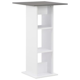 Weißer und anthrazitgrauer hoher Küchentisch 60x60x110 cm von , Küchen- und Esstische - Ref: Foro24-280210, Preis: 74,78 €, R...