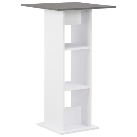 Weißer und anthrazitgrauer hoher Küchentisch 60x60x110 cm von , Küchen- und Esstische - Ref: Foro24-280210, Preis: 74,78 €, R...