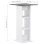 Weißer und anthrazitgrauer hoher Küchentisch 60x60x110 cm von , Küchen- und Esstische - Ref: Foro24-280210, Preis: 74,78 €, R...