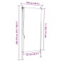 Estor enrollable de exterior color crema 100x270 cm