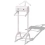 Galan night coat rack with white wooden storage by vidaXL, Dresser Organizers and Bar Hangers - Ref: Foro24-242751, Price: 13...