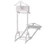 Galan night coat rack with white wooden storage by vidaXL, Dresser Organizers and Bar Hangers - Ref: Foro24-242751, Price: 13...