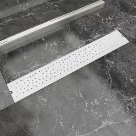 Bubble stainless steel linear shower drain 730x140 mm by vidaXL, Drains - Ref: Foro24-142191, Price: 47,96 €, Discount: %