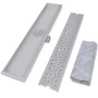 Bubble stainless steel linear shower drain 730x140 mm by vidaXL, Drains - Ref: Foro24-142191, Price: 48,73 €, Discount: %