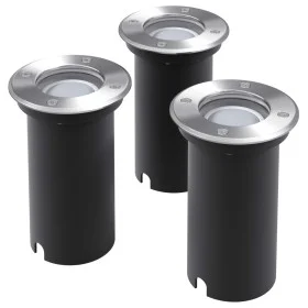 Runde Außenbodenleuchten 3 Einheiten von vidaXL, Außenbeleuchtung - Ref: Foro24-42412, Preis: 39,95 €, Rabatt: %