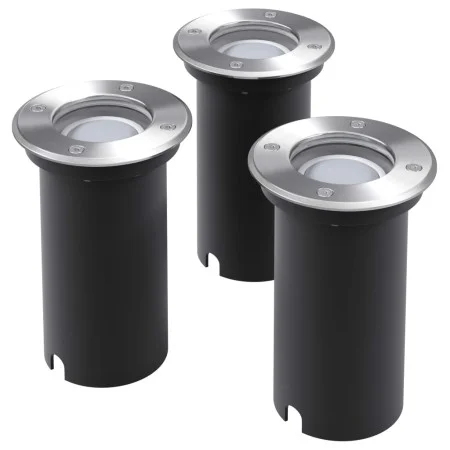 Runde Außenbodenleuchten 3 Einheiten von vidaXL, Außenbeleuchtung - Ref: Foro24-42412, Preis: 39,89 €, Rabatt: %