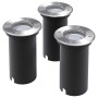 Runde Außenbodenleuchten 3 Einheiten von vidaXL, Außenbeleuchtung - Ref: Foro24-42412, Preis: 40,45 €, Rabatt: %