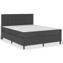 Box spring bed dark gray fabric 160x200 cm by , Beds and slatted bases - Ref: Foro24-3054795, Price: 697,93 €, Discount: %