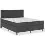 Boxspringbett dunkelgrauer Stoff 160x200 cm von , Betten und Lattenroste - Ref: Foro24-3054795, Preis: 715,44 €, Rabatt: %