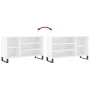 Mueble zapatero madera contrachapada blanco 102x36x60 cm de , Zapateros y organizadores de calzado - Ref: Foro24-831420, Prec...