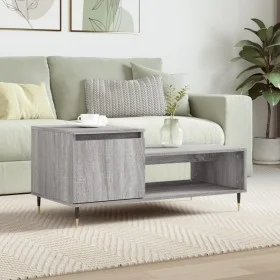 Mesa de centro madera contrachapada gris Sonoma 100x50x45 cm de , Mesas de centro - Ref: Foro24-830826, Precio: 48,38 €, Desc...