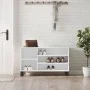 Mueble zapatero madera contrachapada blanco brillo 102x36x60 cm de , Zapateros y organizadores de calzado - Ref: Foro24-83142...