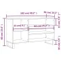 Mueble zapatero madera contrachapada blanco brillo 102x36x60 cm de , Zapateros y organizadores de calzado - Ref: Foro24-83142...