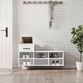 Weißer Schuhschrank aus Sperrholz, 102 x 36 x 60 cm von , Schuhregale und Schuhorganisatoren - Ref: Foro24-831364, Preis: 55,...