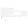 Couchtisch aus glänzend weißem Sperrholz, 100 x 50 x 45 cm von , Couchtisch - Ref: Foro24-830830, Preis: 59,73 €, Rabatt: %