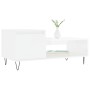 Couchtisch aus glänzend weißem Sperrholz, 100 x 50 x 45 cm von , Couchtisch - Ref: Foro24-830830, Preis: 59,73 €, Rabatt: %