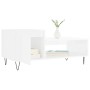 Couchtisch aus glänzend weißem Sperrholz, 100 x 50 x 45 cm von , Couchtisch - Ref: Foro24-830830, Preis: 59,73 €, Rabatt: %