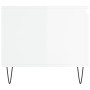 Couchtisch aus glänzend weißem Sperrholz, 100 x 50 x 45 cm von , Couchtisch - Ref: Foro24-830830, Preis: 59,73 €, Rabatt: %