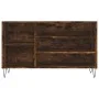Mueble zapatero madera contrachapada roble ahumado 102x36x60 cm de , Zapateros y organizadores de calzado - Ref: Foro24-83141...